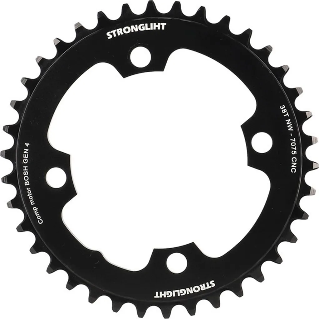 Plateau E-Bike anti-usure Shimano 38 dents 104mm pour chaîne de vélo