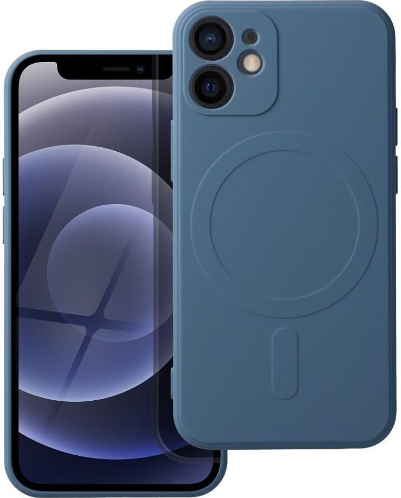 SILICONE MAG COVER kompatibel mit MagSafe passend für IPHONE 12 Mini blau
