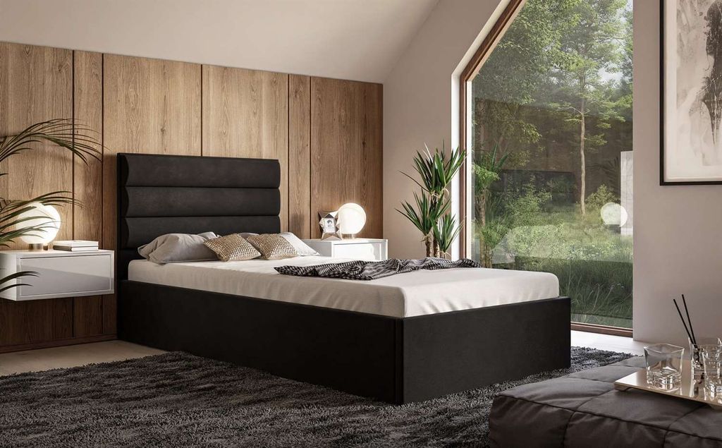 Polsterbett SIERRA MINI mit Behälter und Metallrahmen 90x200 Jasmine 100