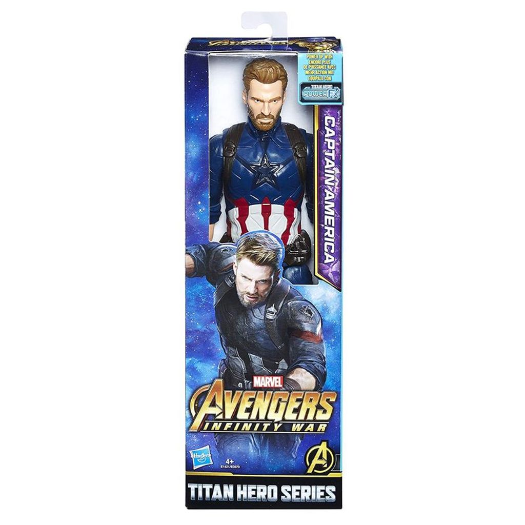 Hasbro E1421 - Avergers - Infinity War - Titan Captain America, 30 cm