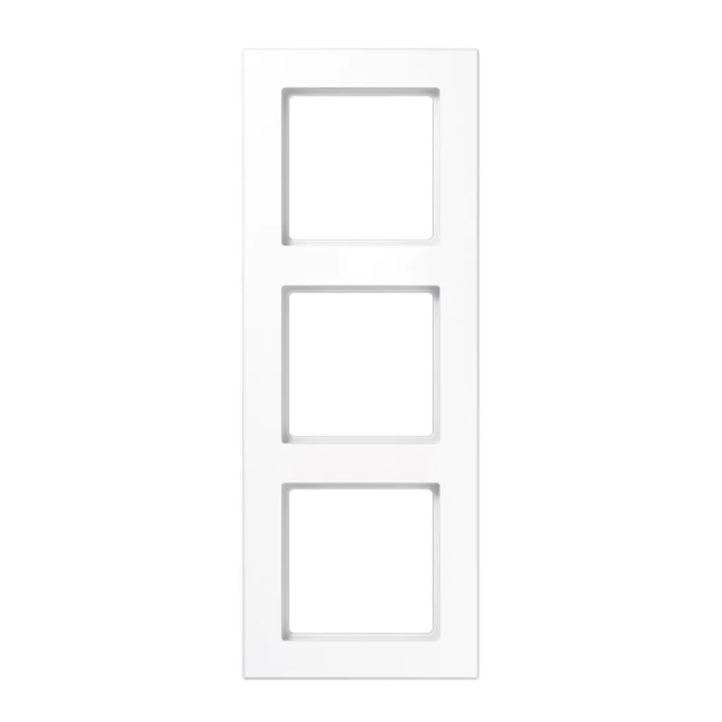 Plaque de finition triple pour interrupteur blanc alpin AC 583 WW