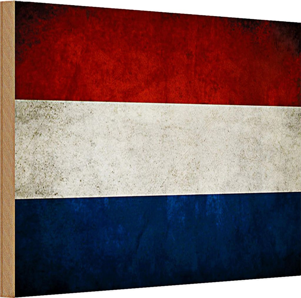 Holzschild Flagge 30x20cm Niederlande Holland Fahne