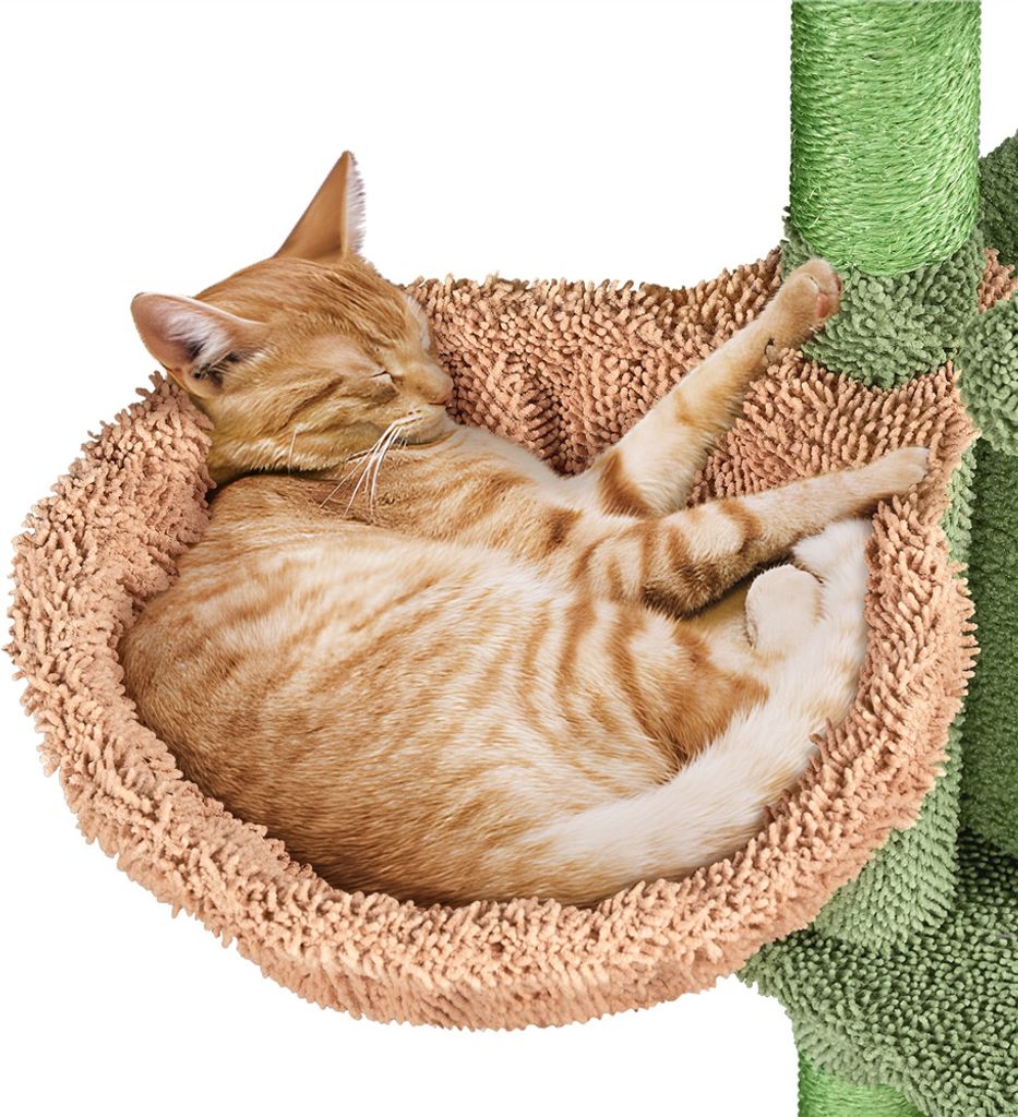 Yaheetech Kaktus Kratzbaum XS 106,5 cm H, Katzenbaum mit Produktbild 11
