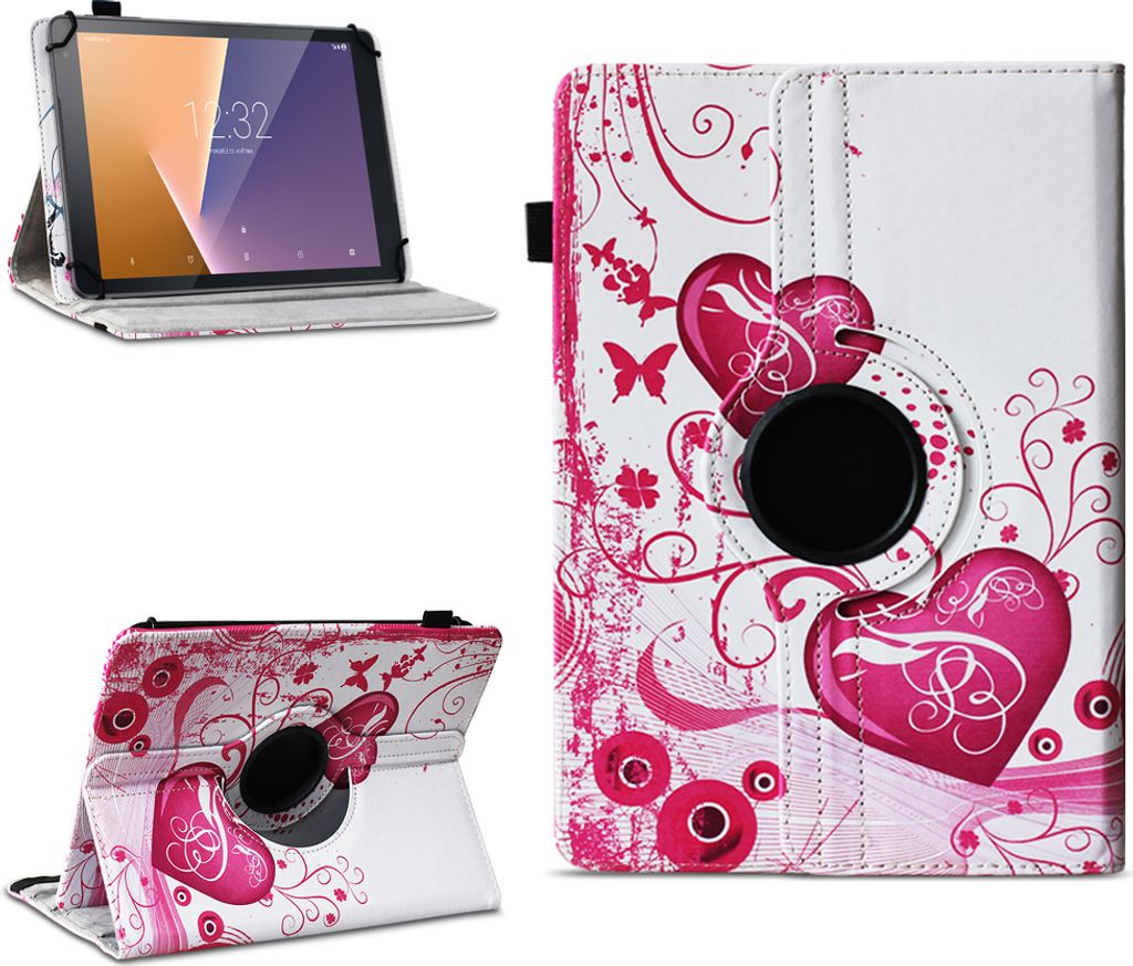 Tablet Schutzhülle für Vodafone Tab Prime 6 / 7 360° drehbar Tasche Cover CaseFarben:Motiv 6