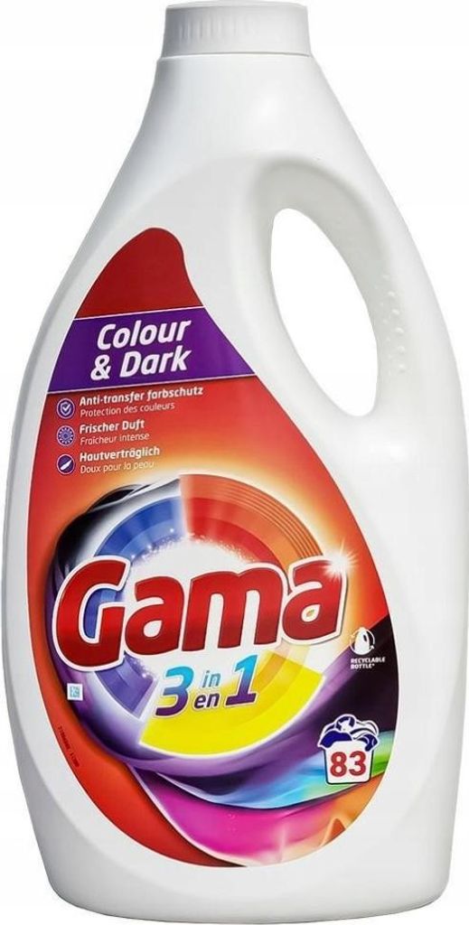 3-in-1 Farbe und schwarz Waschgel 3.74l - Gama