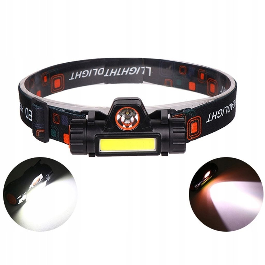 LED-STIRNLAMPE Magnet USB Wiederaufladbar Starke XPE COB