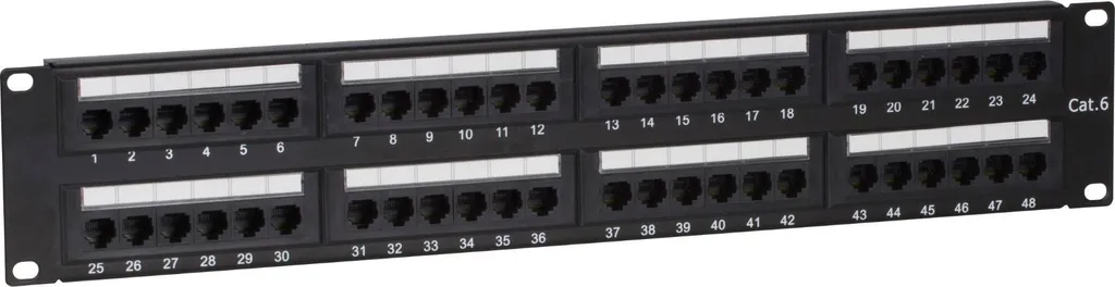 Panneau de brassage CAT6 pour éliminer le désordre des câbles RJ45