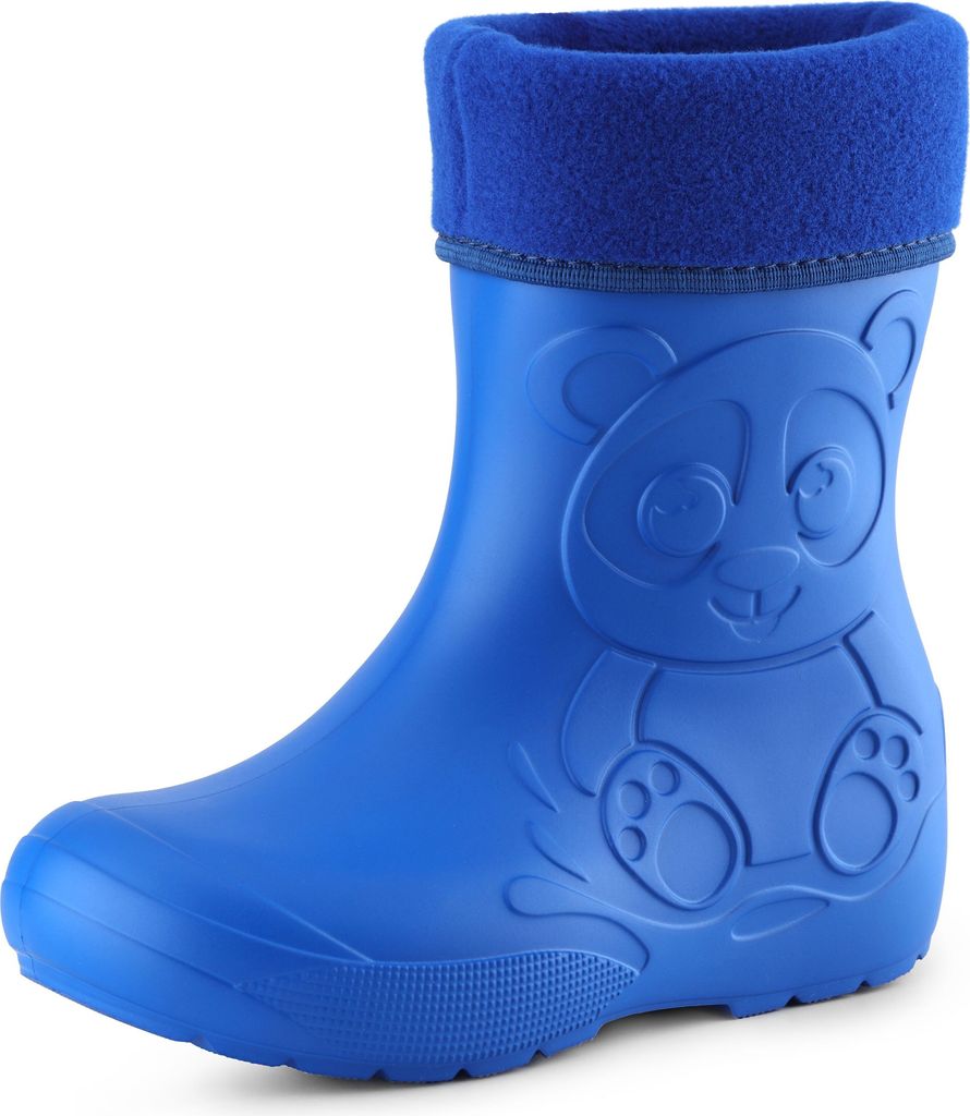 Ladeheid Eva Kinder Jungen Mädchen Gummistiefel Regenschuhe gefüttert LA-CA-11 (Blau, 28/29 EU).