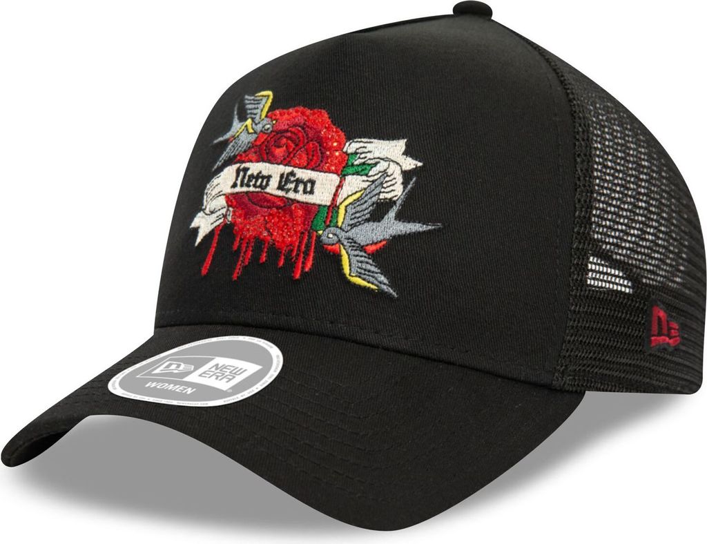 New Era Women 9FORTY E-Frame Trucker Cap Tattoo black