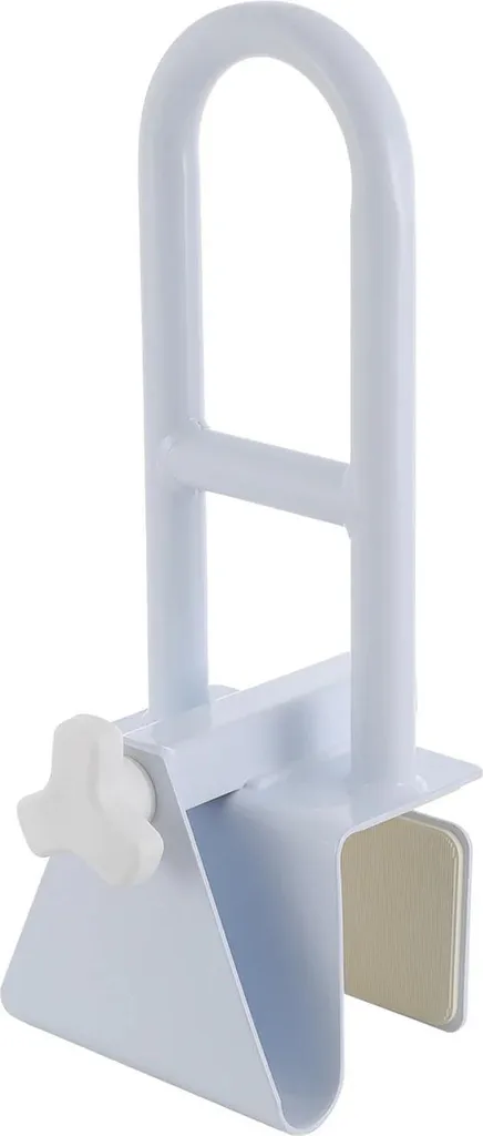 Maniglia con Design a Morsetto Bianco - Supporto Robusto per Sicurezza - 1