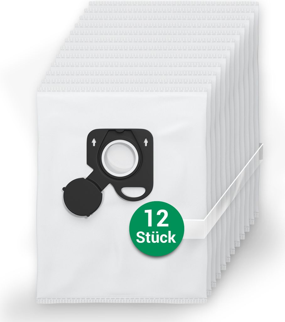 Filterbeutel 12x passend wie Rowenta R06455 Staubsaugerbeutel für Staubsauger