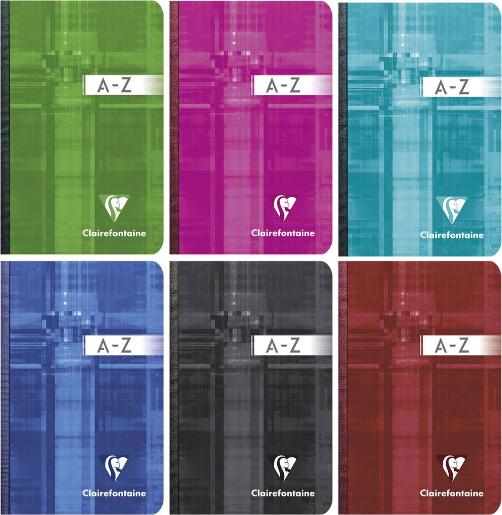 Clairefontaine Registerkladde hart geb kar 9x14 96Bl