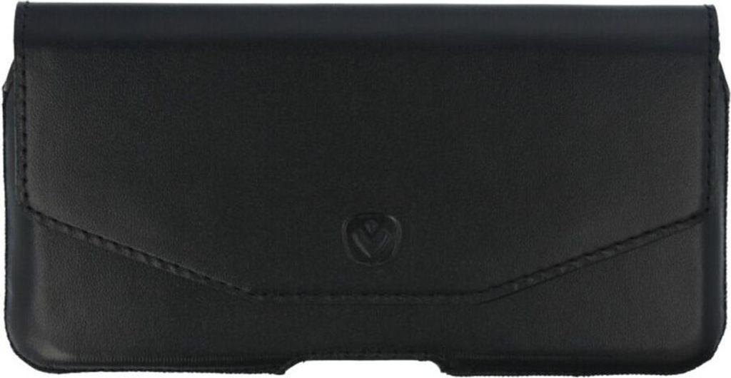 Valenta Amsterdam iPhone 12 Pro Max Echtes Leder Gürteltasche - Gürtelclip - Holster - Schwarz