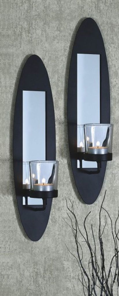 Wandkerzenhalter 2er Set Teelichthalter