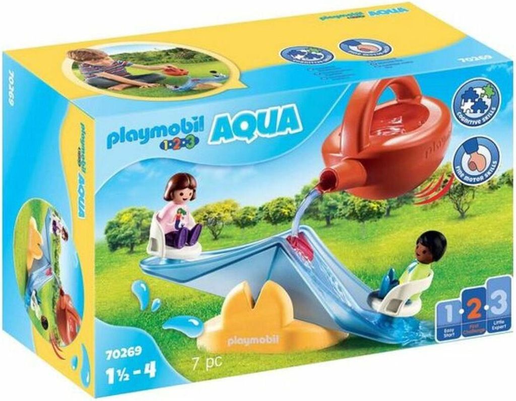 Playset 1,2,3 Water Rocker with Sprinkler PLAYMOBIL 70269 ( 7 pcs)