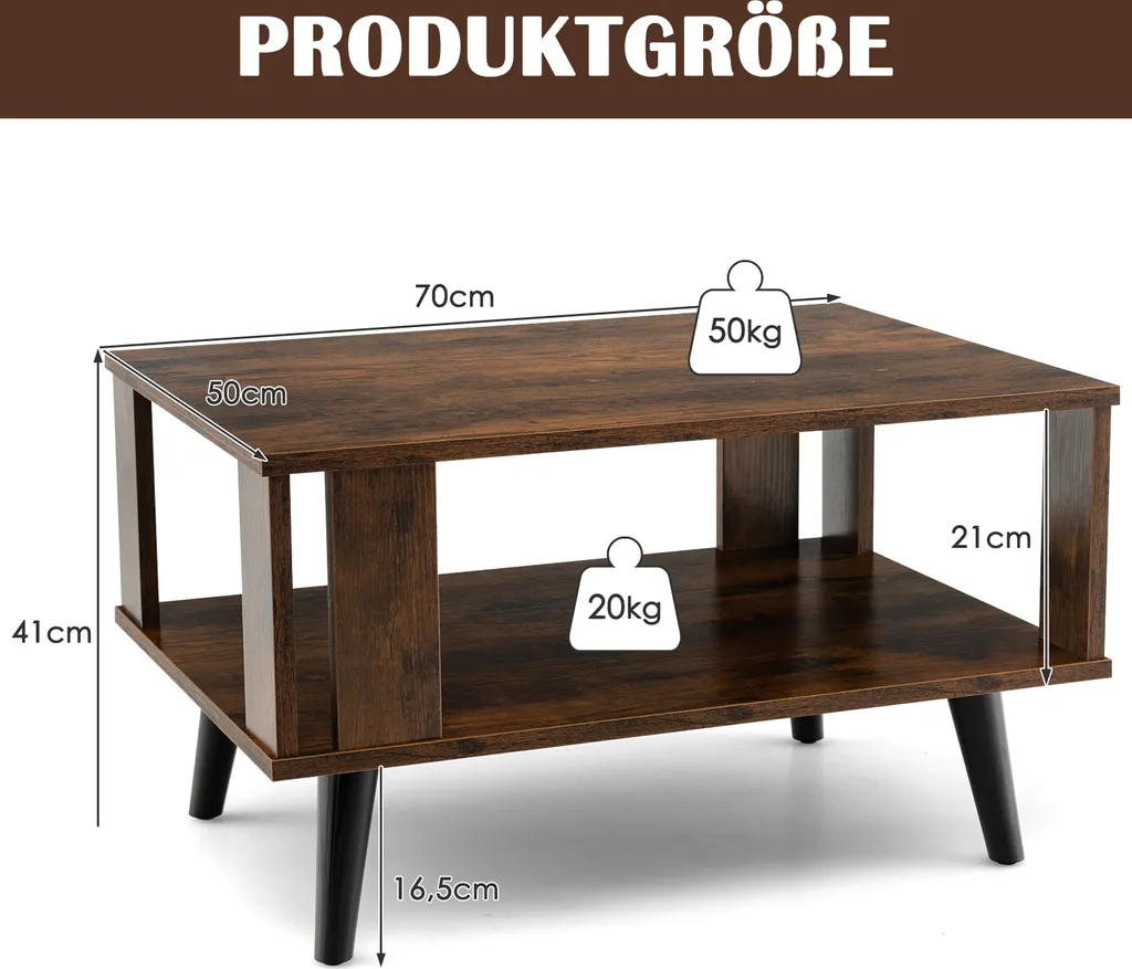 Table basse compacte industrielle pour gagner de la place dans le salon - 6