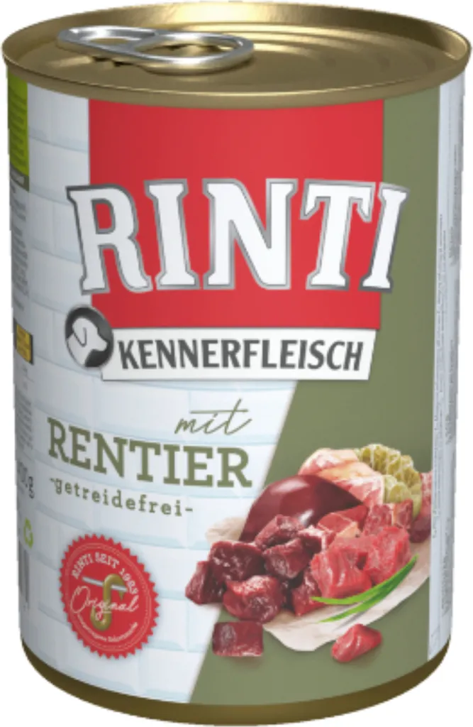 Offerta Rinti 12x400g Renna | Cibo Umido Ipoallergenico per Cani