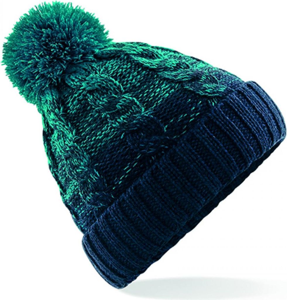 Beechfield B459 | Ombré Beanie - Colore: verde acqua/marino Immagine del prodotto 