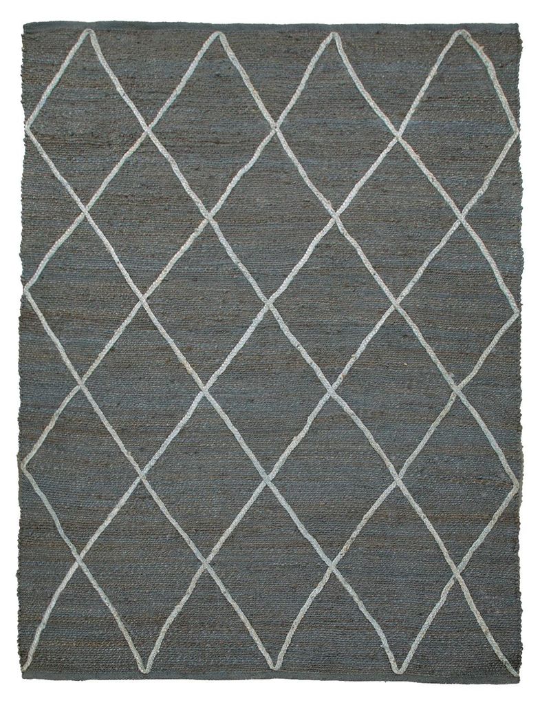 TT Home Wohnzimmer Teppich Kurzflor Handgeknüpft Skandi Produktbild 