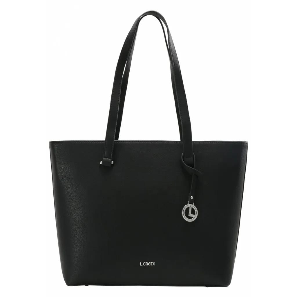 L.CREDI Sac Shopper Filippa Shopper Black Noir Chic pour Femme