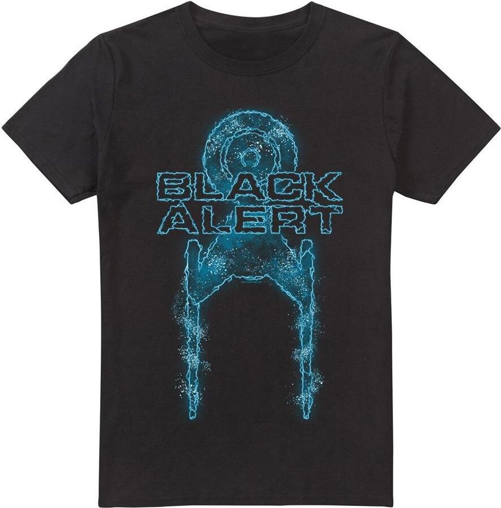 Star Trek: Discovery - "Black Alert" T-Shirt für Herren TV5613 (XXL) (Schwarz)