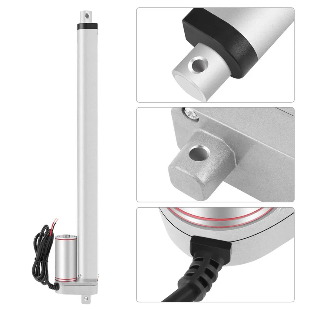 Vérin électrique haute performance 24V course 350mm charge de 750 Newtons