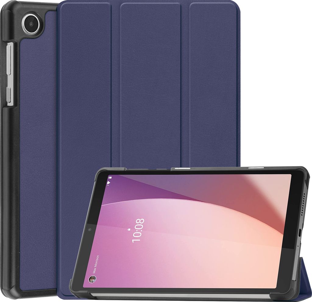 Case2go - Hülle kompatibel mit Lenovo Tab M8 4th Gen (8 Inch) - Tablet-Hüllen Kunstleder Tablet Case Schutzhülle - Dunkelblau