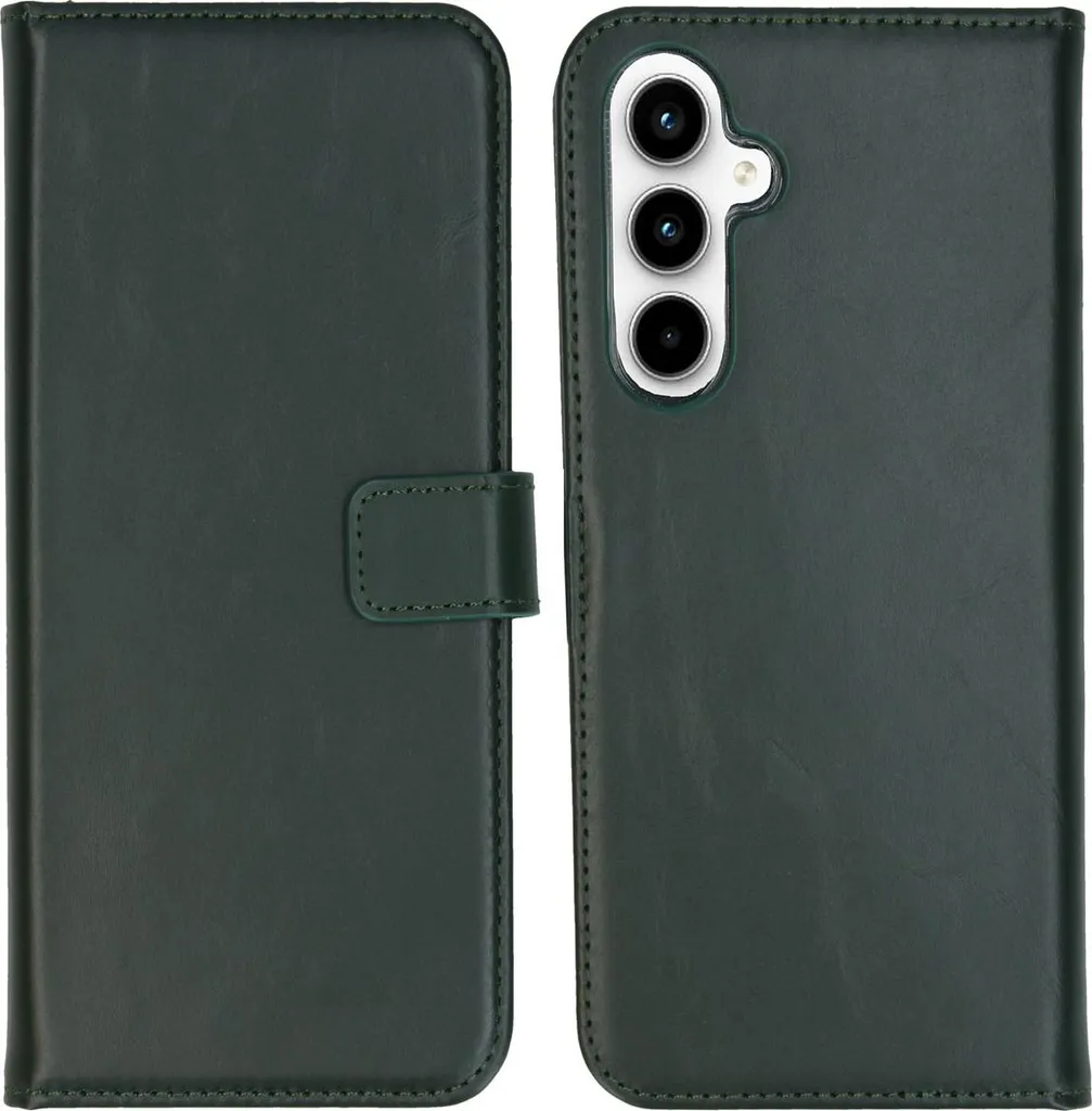 Cover Samsung A55 Verde Selencia | Vera Pelle Portafoglio Magnetico