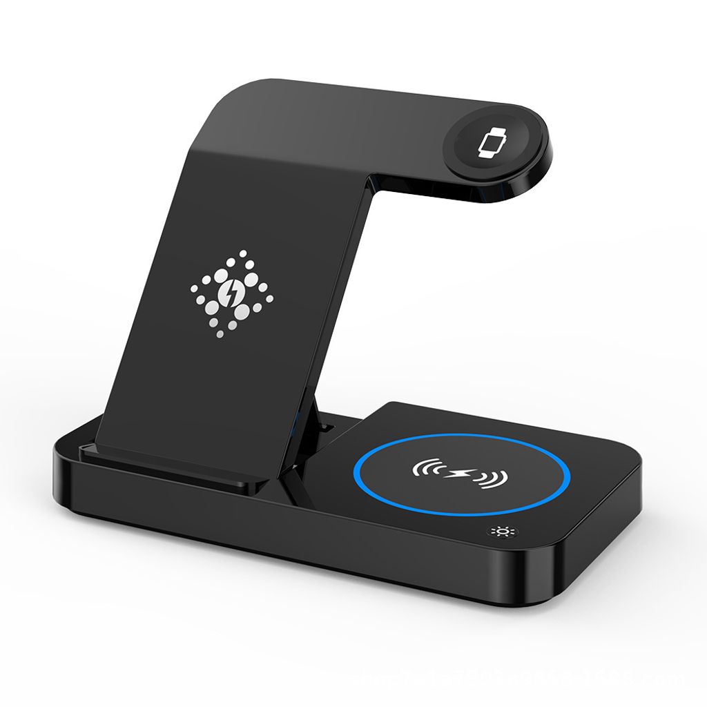 Wireless charger 15w,4 in 1 kabellose klappbare Ladestation,Ladegerät für iPhone 14,13,12,Apple Watch 7/6,Samsung Galaxy Watch 4/3,S22,S21,15W