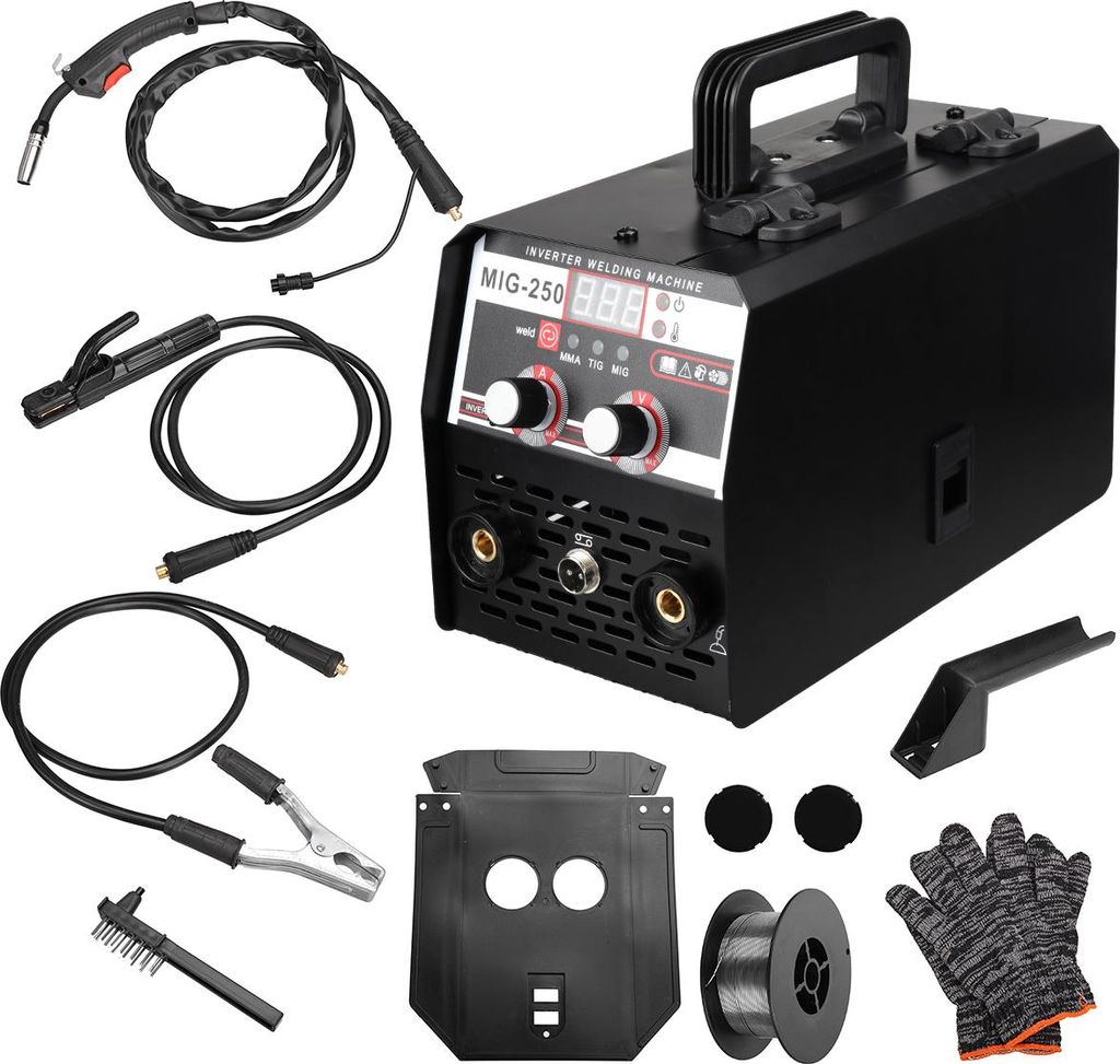 3-in-1 MIG TIG Inverter Schweißgerät mit LED-Display, Produktbild 