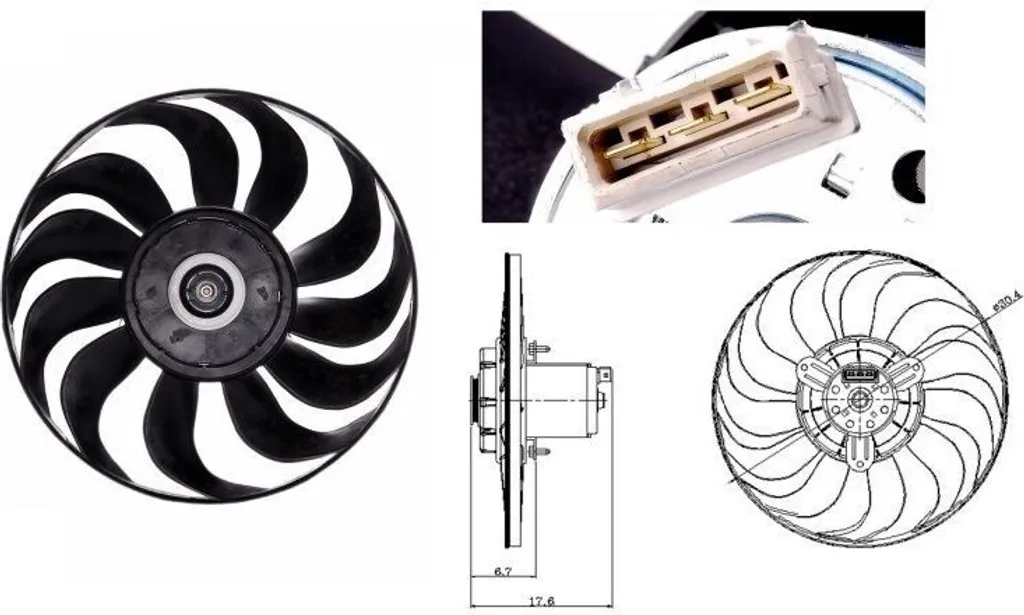 Ventilateur de moteur pour Golf 3 et Vento - Système de Refroidissement