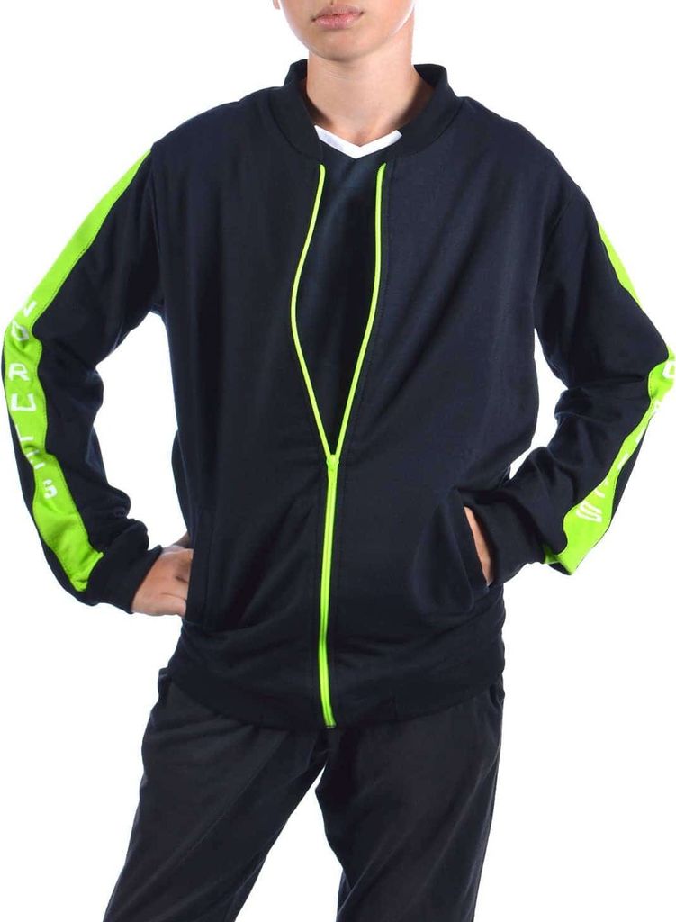 BEZLIT Jungen Sweatshirt mit Rücken Print Schwarz-Hellgrün 110