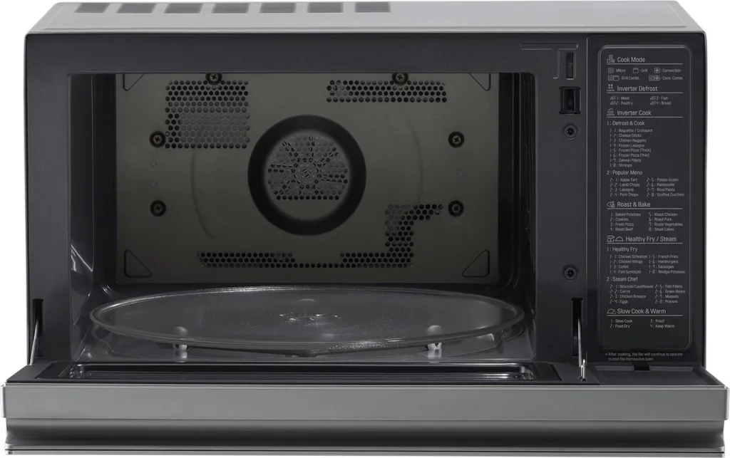 Four à micro-ondes à convection et gril LG 39L MJ3965ACS Noble Silver - 4
