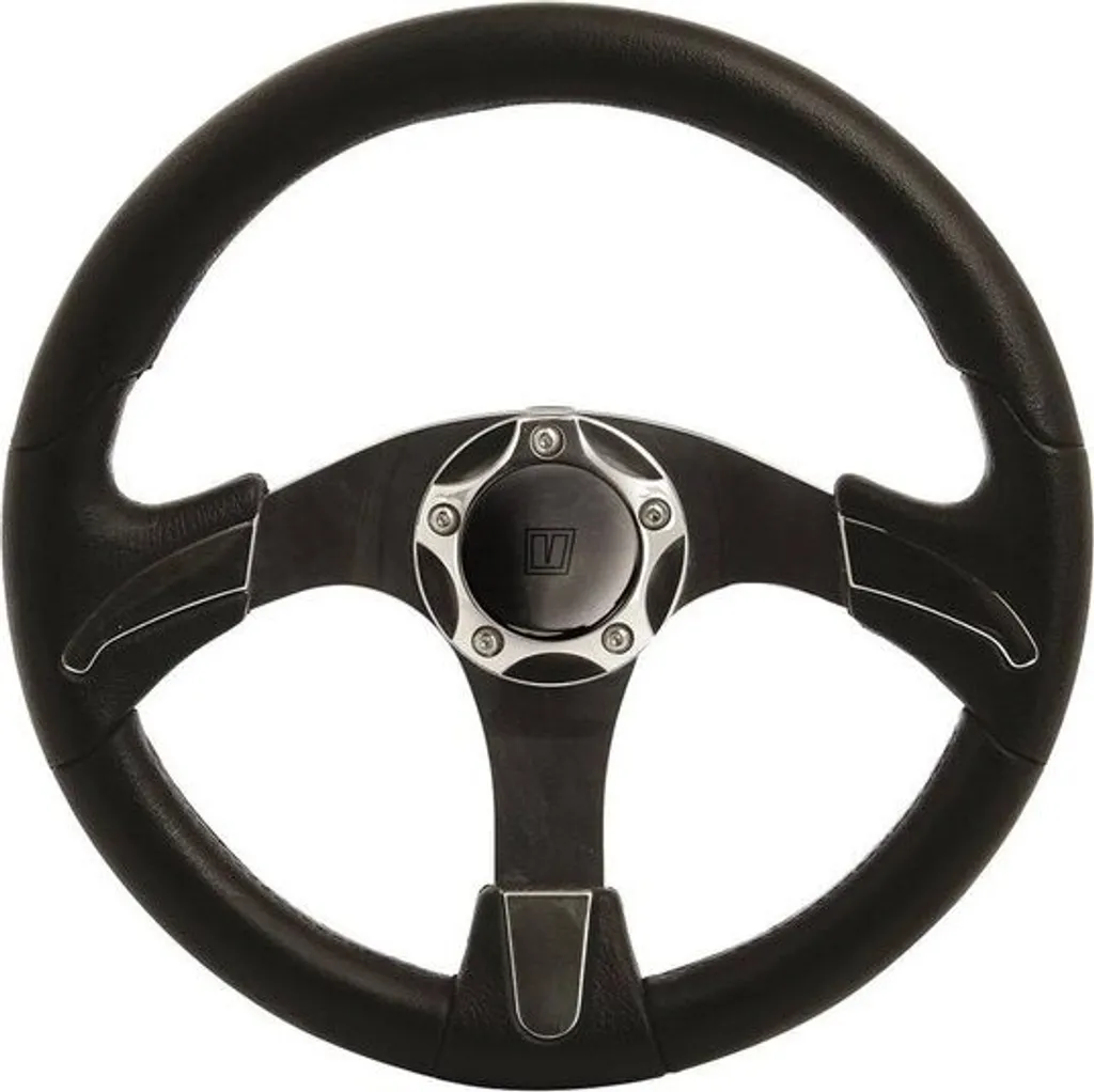 Volant de Bateau VETUS Noctis 350mm Noir pour Console Centrale