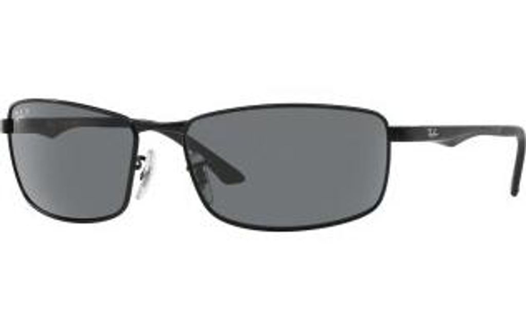 Ray-Ban RB3498, Dorosły, Uni , Prostokątny, Czarny, Zdjęcie produktu 