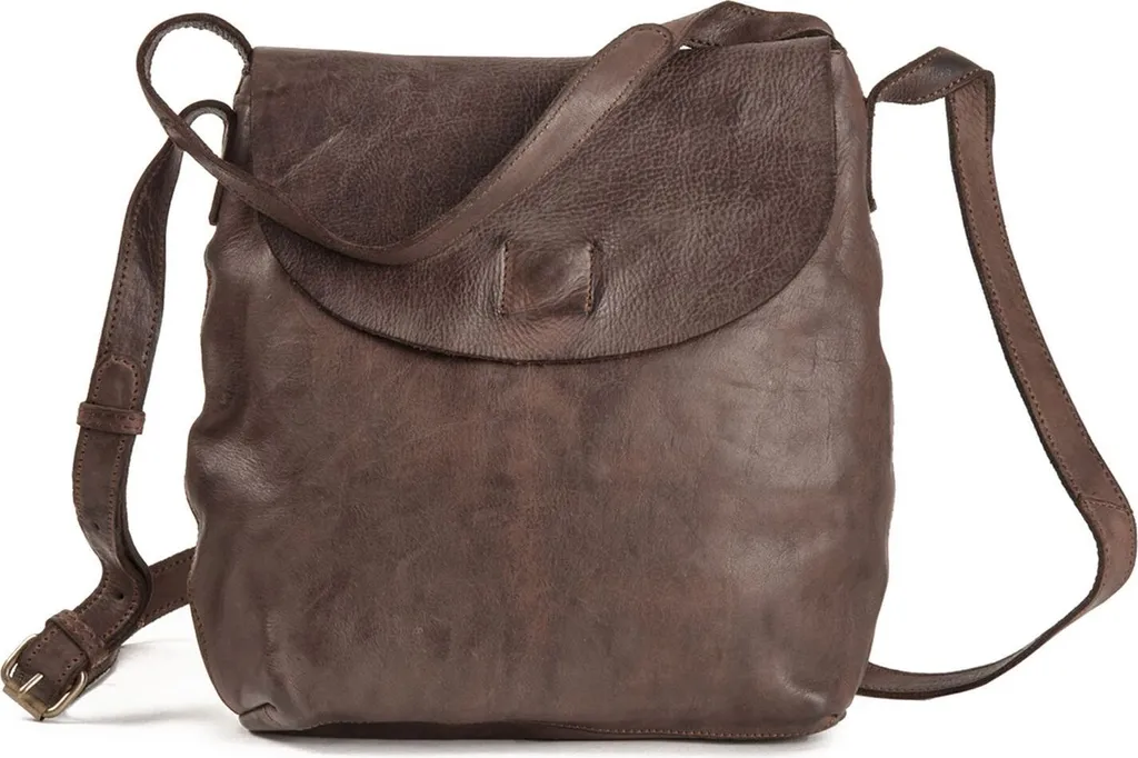 Sac à épaule bandoulière HAROLD'S Submarine en cuir marron foncé