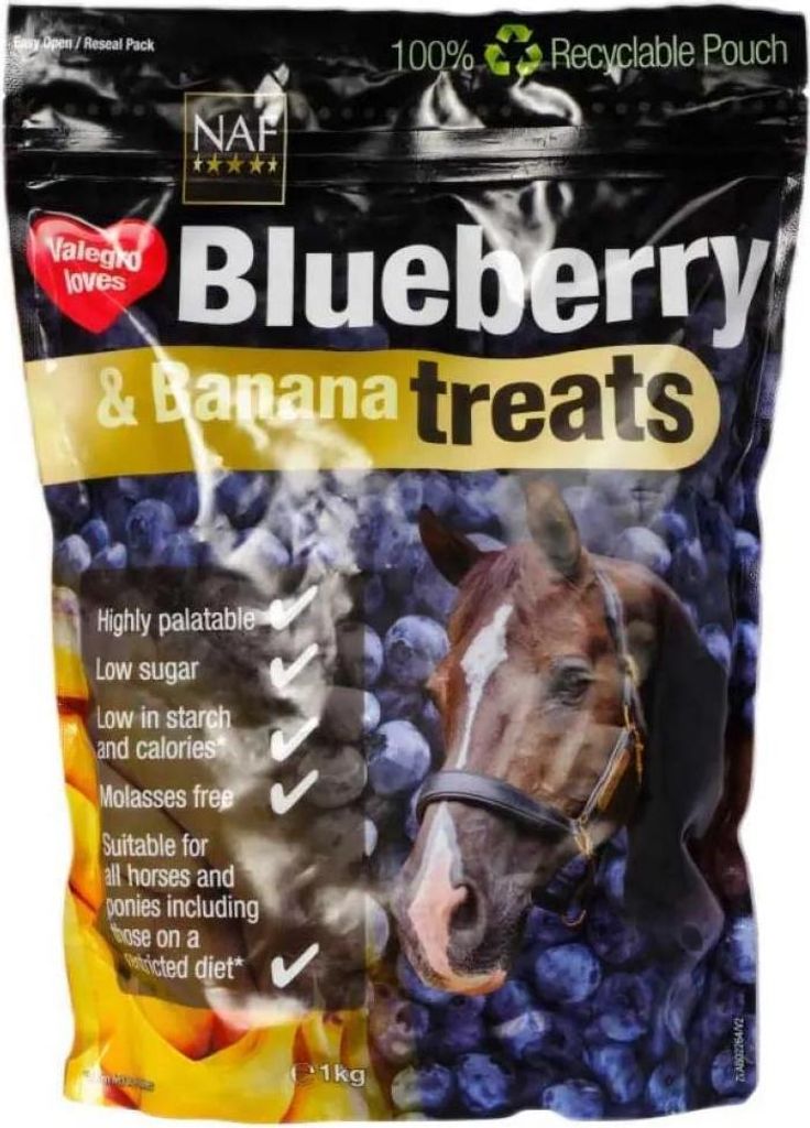 Naf Equine Blueberry & Banana Pferde Leckerlis 1kg Mehrfarbig Mehrfarbig One Size