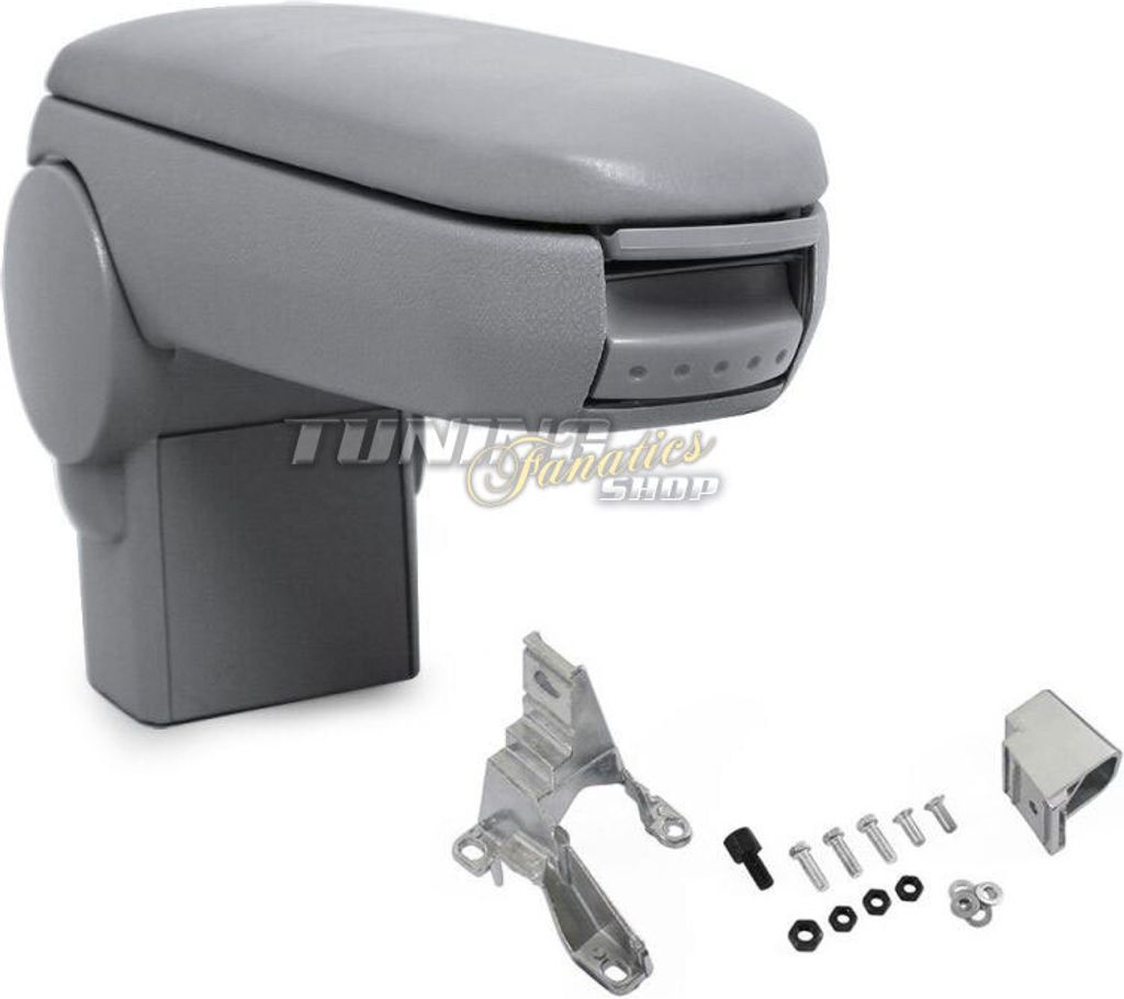 Mittelarmlehne Armlehne MAL SET für VW Golf 4 IV / Bora + Variant in Leder GRAU