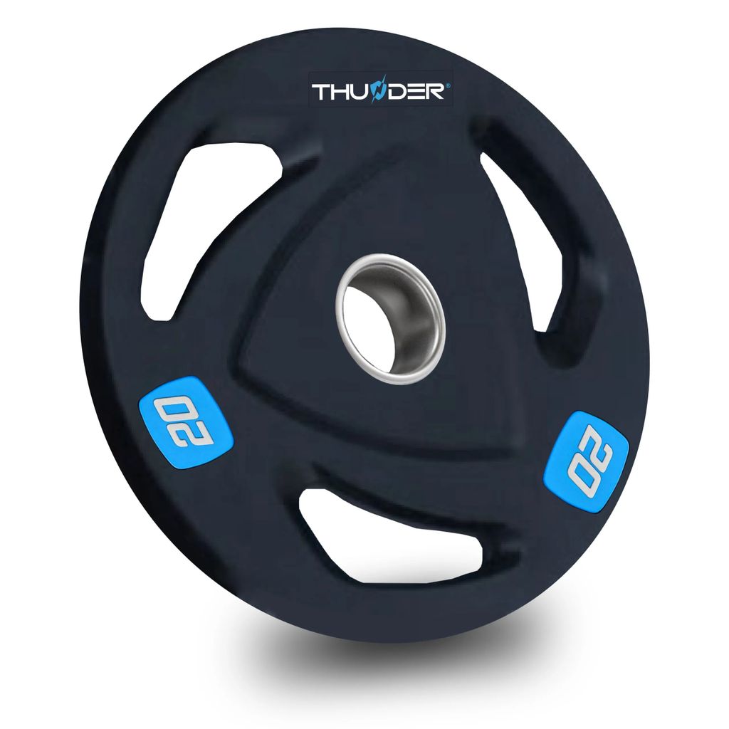 THUNDER Olympic Plate 20 kg Disco Olimpico 50 mm Gommato in Immagine del prodotto 