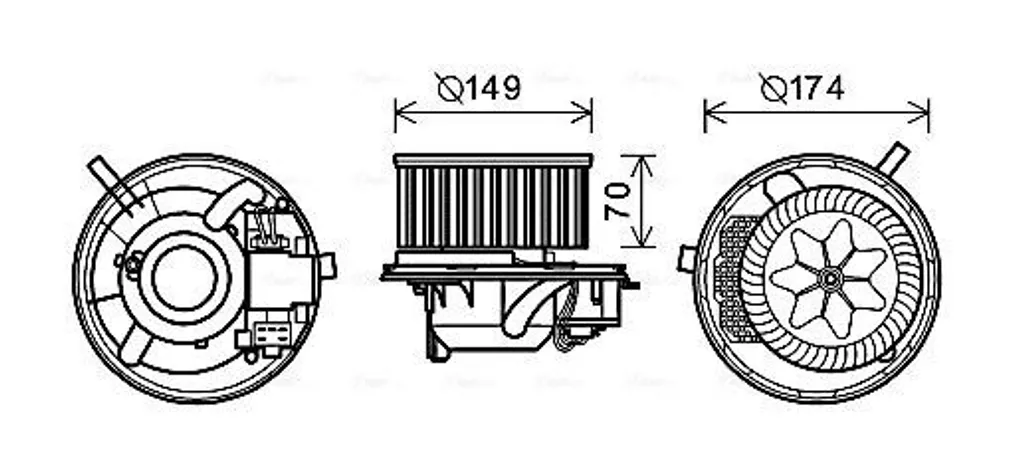 Moteur de ventilateur VN8341 AVA - Haute résistance et longue durée