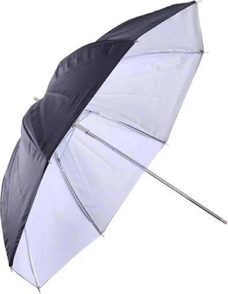 Grand Parapluie de Studio 152 cm Blanc/Noir pour Flash de Photographie