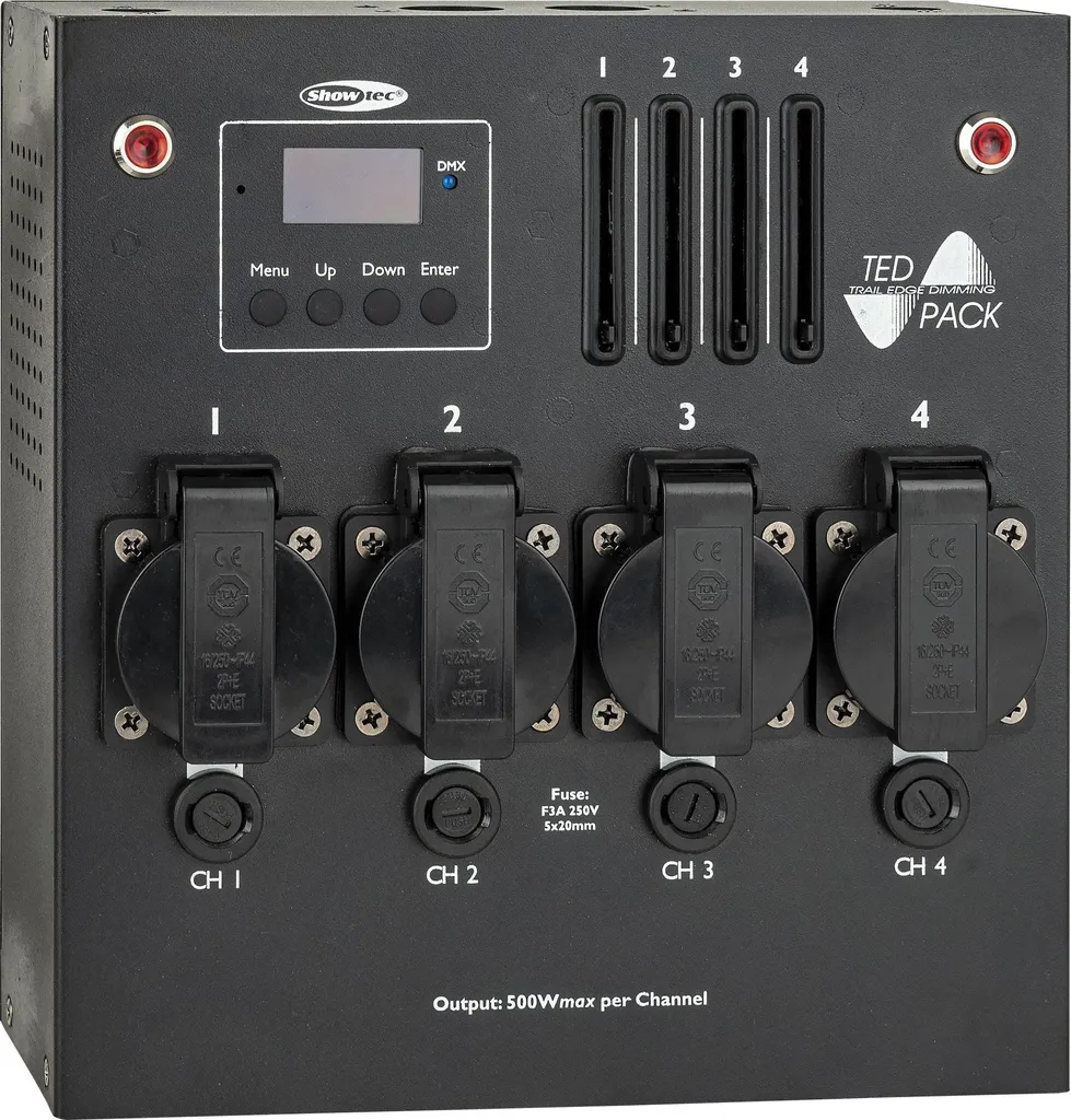 Showtec TED Pack LC Gradateur 4 Canaux avec Variateur Local Programmable