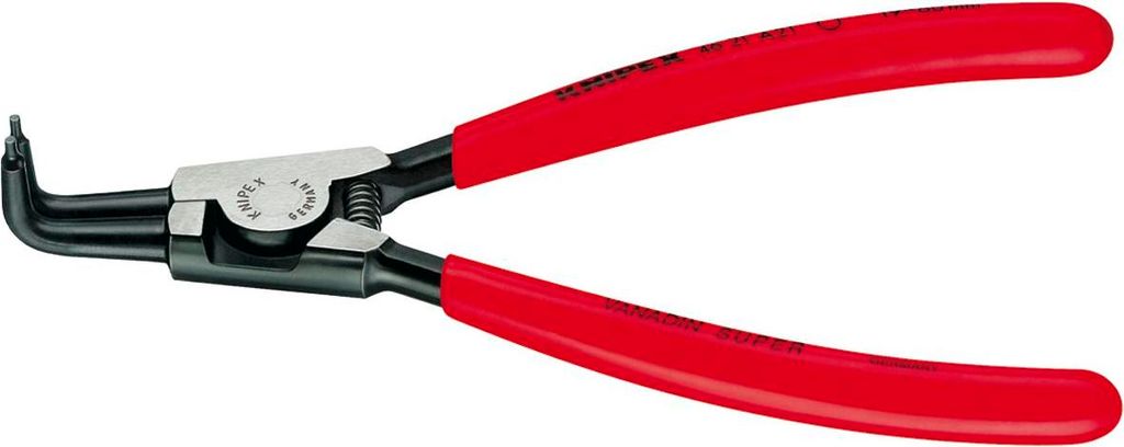 Außensicherungsringzange A 21 f.Wellen D.19-60mm 90Grad gew.pol.L.170mm KNIPEX