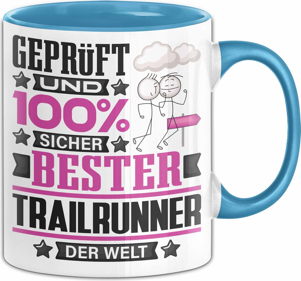 Trailrunner Geschenk Lustiger Spruch für Trailrunner Geschenkidee Bester Trailrunner Der Welt (Blau)