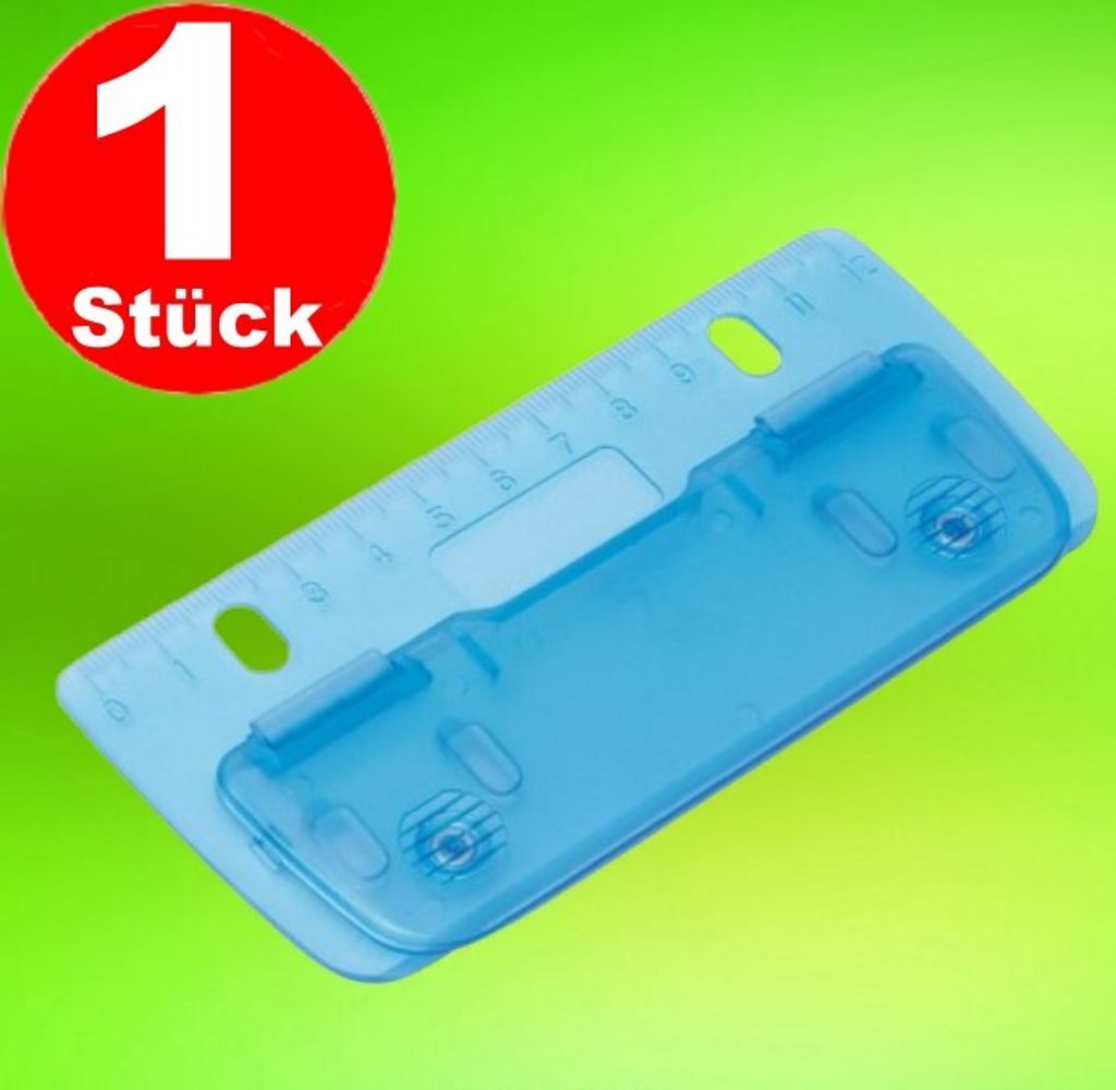 Taschenlocher blau Locher abheftbar Reiselocher incl. Produktbild 