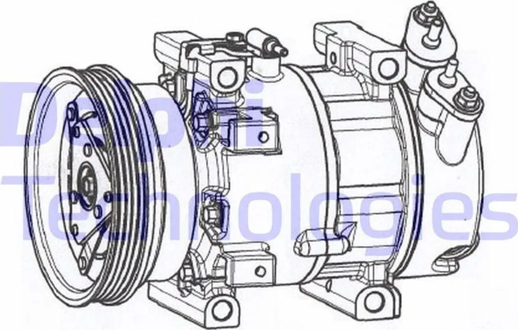Compresseur de Climatisation DELPHI CS20533 pour Logan et Sandero
