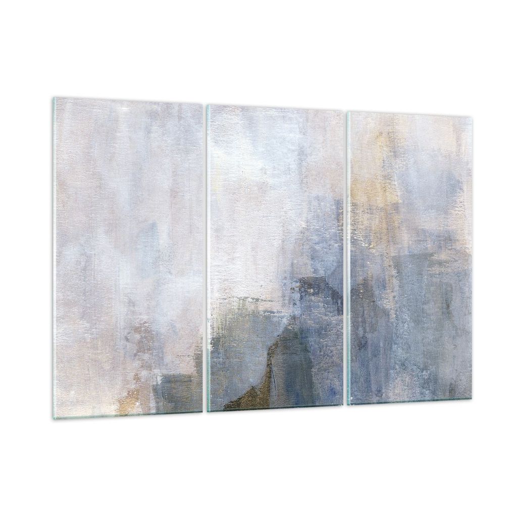 Bilder auf glas - 3 Teile - Leicht modern informell - 165x110cm - Glasbilder - Wandbilder - Bilder - zum Aufhängen bereit - Wanddekoration aus Gla...