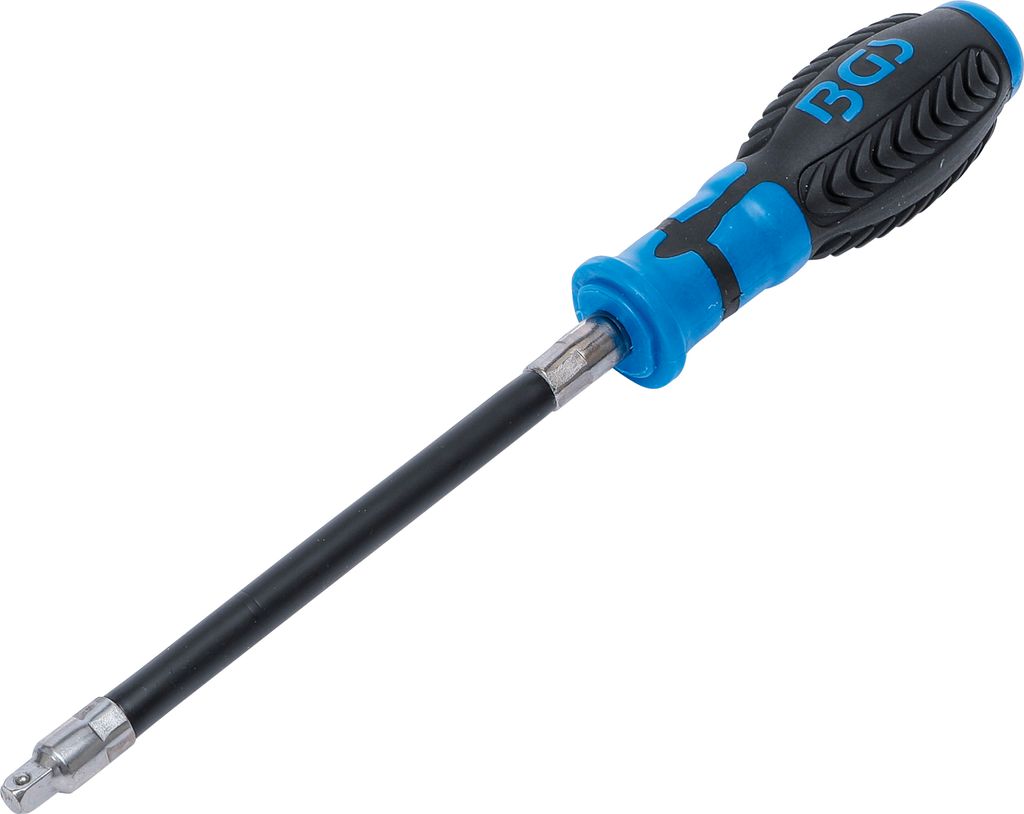 BGS 7825 Flexibler Schraubendreher, 275 mm, mit 6,3 (1/4) Außen-4-kant