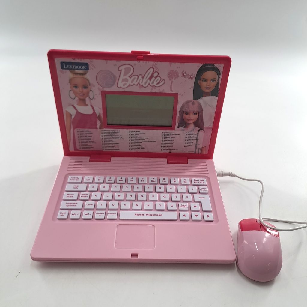 Lexibook Barbie Pädagogischer zweisprachiger Laptop in EnglischDeutsch Spielzeug