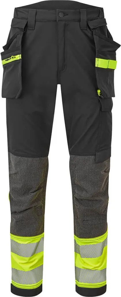 Pantalon Portwest EV4 Haute Visibilité Classe 1 avec Poches Holster Court